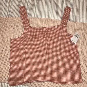 American Eagle gingham crop top